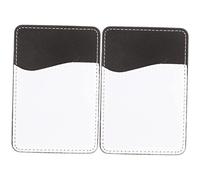 Levemolo 2Pcs Sublimation Phone Card Holder Stick Wallet for Cell Phones Adhesive Credit Card Holder for Easy Access to Id Business Cards and Cash Fit for All Devices