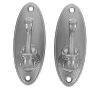 Levemolo 2pcs Swan Curtain Tiebacks Wall Mounted Drapery Holders Decorative Hooks for Heavy Curtains Elegant Alloy Swan Shape Home Bedroom Window Treatment
