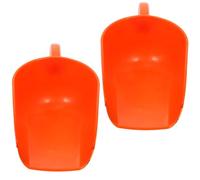 Levemolo 2pcs Thickened Plastic Livestock Feed Scoop Set, Reusable Poultry and Farm Food Shovels for Chicken, Goose, and Horse Feeding in Farm and Home Use