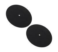 Levemolo 2pcs Vinyl Player Mats Replacement Silicone Record Turntable Pad Slipmat for Vinyl Turntable