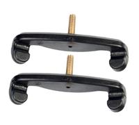 Levemolo 2pcs Violin Shoulder Rest Replacement Feet Black Simple Support Bracket Comfortable Playing Accessory for Home and Classroom Use