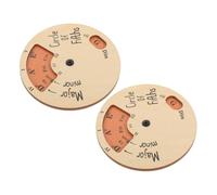 Levemolo 2pcs Wooden Melody Tool Circle Wheel Notes Chord Instrument Supply for Guitar Ukulele