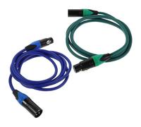 Levemolo 2pcs Xlr Microphone Cables Male to Female Balanced Audio Adapter for Studio Recording Speaker Connection Mixer and Instrument Accessories with Noise Reduction