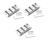 Levemolo 3 Sets Electric Guitar Bridge Saddle for Guitar Parts Compatible with Fender Style Guitar