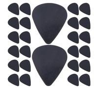 Levemolo 30pcs Thin Black Plastic Guitar Picks Plectrum Bass Acoustic for Strummed Playing Music Accessories