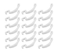 Levemolo 30pcs White Plastic Small Animal Cage Connectors 6.8x1.5cm for Rabbit Hamster Gerbil Wire Cage Side Fasteners Pet Latches Suitable for Enclosure Assembly