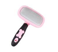 Levemolo 360° Rotatable Large Pet Grooming Comb with Dots, Pink Pet Hair Cleaning and Massage Tool for Dogs and Cats, Comfortable Grooming Brush for Shedding Control