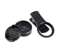 Levemolo 37mm 4k High Definition Phone Camera Lens with Aviation Aluminum Alloy and Multiple Layers Coating Macro Lens for Phone Photography Black Clip-on Mobile Camera