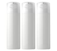 Levemolo 3pcs Airless Pump Bottle 100ml Set, Lightweight Pp Emulsion Dispenser Travel Bottle Containers with Resistance to Fall off Feature, Makeup Dispensing Container for Home