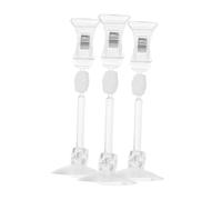 Levemolo 3pcs Aquarium Feeding Clips Suction Cups Plastic Veggie Fish Tank Holder Reusable Aquarium Accessories for Tropical Fish Feeding