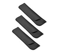 Levemolo 3pcs Black Pu Tuning Fork Covers Storage Pouches Sturdy Protective Sleeves for Music Tuning Forks Portable Carry Cases