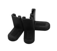 Levemolo 3pcs Black Rubber Snare Drum Holder Hooks Drum Support Brackets Anti-slip Attachment for Bass Anchor Stand Accessories