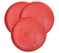 Levemolo 3pcs Chicken Feeding Tray Chick Feed Plates Pigeon Feeder Hen Feeder Easy to
