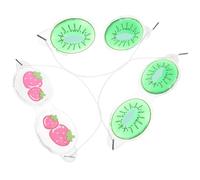 Levemolo 3pcs Cooling Eye Masks for Reusable Pvc Gel Eye Masks with Cute Look Lightweight and Safe to Skin, for Conferences and Situations Where You Are Troubled by Light