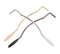 Levemolo 3pcs Electric Guitar Tremolo System Whammy Bars 5mm Single Tremolo Bridge Arms Curved Whammy Bars for Electric Guitars with Gold Silver and Black Colors Replacement