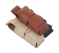 Levemolo 3pcs Harmonica Leather Cases Protective Covers Set Portable Harmonica Storage Pouches in Brown Black and Beige Suitable for Holder and Music Instrument Protection