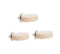 Levemolo 3pcs Parrot Stand Board Natural Bird Jumping Platforms for Squirrels and Pet Birds Easy to Install Safe and