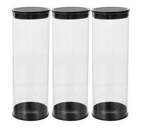 Levemolo 3pcs Portable Pvc Golf Ball Tubes for 3 Golf Balls, Anti-scratch and Space Saving Design, Plastic Case Suitable for Store Display and Home Use