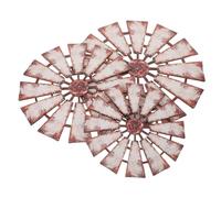 Levemolo 3pcs Rustic Wood Hanging Sculpture Windmill Wall Decor for Kitchen Bedroom Entryway Farm Wall Art with Iconic Country Style and Dynamic Vintage Appeal