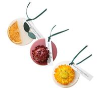Levemolo 3pcs Scented Aromatherapy Wax Tablets for Wardrobe and Closet Home Decor Solid Fragrance with Hanging Design Fresh Air Deodorizer for Clothes and Spaces