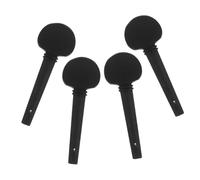 Levemolo 4 Pcs Imitation Ebony Cello Tuning Pegs Set, Cello Replacement Parts Decorative Fittings, Musical Instrument Accessories for Smooth String Adjustment