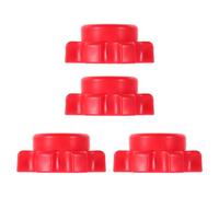 Levemolo 4 Pcs Red Dumbbell Bar Nuts Spinlock Collars Barbell Fixing Accessories for Home Fitness Equipment Weightlifting Bar Clamps