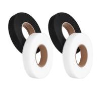 Levemolo 4 Rolls Double Sided Iron-on Fusible Web Mesh Fabric Tape Roll 4 Rolls for Bag Making and DIY Craft Projects, Soft Touch No Sew Fabric Glue Alternative with Fast Finish