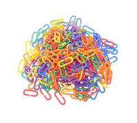 Levemolo 400pcs Geometric Chain Toys Rat Math Fidget Toy Connecting Parts for Boys and Girls Parrot Cage