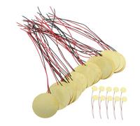 Levemolo 40pcs 27mm Piezo Disc Sound Sensors Buzzer with Copper Strip Wired Piezoelectric Ceramic for Acoustic Guitar Musical Instrument Accessories