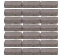 Levemolo 40pcs Grey Miniature Bricks for DIY Landscaping Fake Brick Blocks for Turtle Tank Steps and Dollhouse Crafts for Creative Garden Walls and Small Model Building