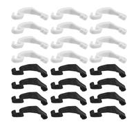 Levemolo 40Pcs Small Animal Cage Clips Set White and Black Plastic Cage Edge Buckles for Hamster Rabbit and Guinea Pig DIY Connecting Buckles and Repair