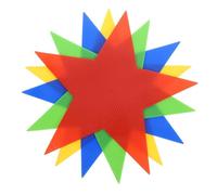 Levemolo 4pcs Assorted Colour Pvc Carpet Spot Markers for Agility Drills and Practicing Soccer, Reusable Non-slip Pentagram Training Markers Creative Design for Player Training