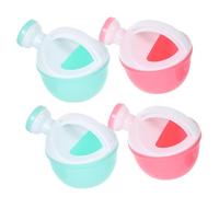 Levemolo 4pcs Cartoon Flower Watering Can for Plastic Gardening Kettle with Ergonomic Handle and Spray Spout for Indoor Outdoor Beach Play and Bath Random Color
