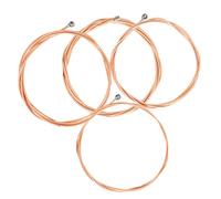 Levemolo 4pcs Coated Alloy Bass Guitar Strings for Repair Practical Strings for Bass Guitar Players
