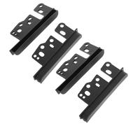 Levemolo 4pcs Double Din Car Stereo Installation Kit Robust Plastic Radio Dash Trim Bezel Brackets Compatible with Toyota Corolla Previa Precise Fit Dash Stereo Mounting Side Trims for Easy