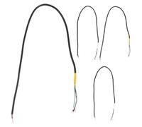 Levemolo 4pcs Guitar Cords Guitar Wire Straight Instrument Cable Patch Cables Instrument Banana Speaker Pickup Wiring Pedal Audio Black