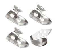 Levemolo 4pcs Guitar Thumb Pick Metal Banjo Finger Plectrums Adjustable for Guitar Accessories