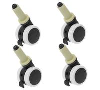 Levemolo 4pcs High Chair Wheels Dining Chair Casters Replacement Heavy Duty Plastic Swivel Castors Easy to Install Safe and Stable Seating Accessories Random Color