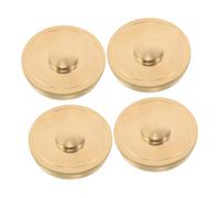 Levemolo 4pcs Metal French Horn Valve Caps Bottom Valve Guard for Various Models Protective Cover for Instrument Maintenance Easy Installation Repair Parts for Students and Professionals