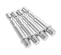Levemolo 4pcs Microphone Stand Extender Poles with 3/8 Thread Adapter, Metal Mic Boom Stand Adapters for Professional Recording Microphone, Stable and Sturdy Accessories for Podcast