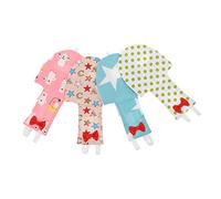 Levemolo 4pcs Parrot Clothes Adorable Bird Diapers Fly Suits for Birds Easy to Clean Stylish for Travel Daily Wear Includes Fashionable Designs