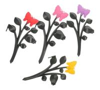 Levemolo 4pcs Plastic Garden Fence Yard Fence for Courtyards and Walls, Reusable Portable Landscape Fencing Ornamental Border Panel with Pastoral Style, Appearance and Simple Design