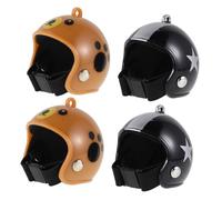 Levemolo 4pcs Protein Chicken Helmet Safety Hat for Small Pet Hens Parrots Bird Head Protection Cap Quick Recognition