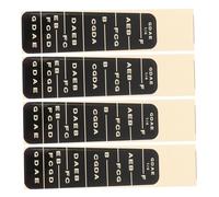 Levemolo 4pcs Scale Stickers for Violin Fiddle Finger Guide Decals for Violin Intonation for Beginner Practice Fretboard