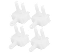 Levemolo 4Pcs Vertical Blind Wand Control Replacement White Window Blind Repair Kit Vertical Curtain Accessories Parts for Home Improvement and