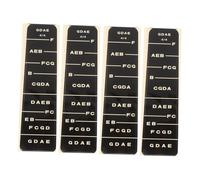 Levemolo 4pcs Violin Finger Guide Stickers Removable Intonation Decals for Beginners and Sweatproof Fretboard Markers Easy to Apply Violin Note Stickers for Practice