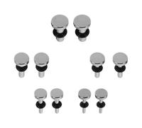 Levemolo 5 Pairs Ear Taper Stretching Plugs Set 316 Surgical Stainless Steel Hypoallergenic Mirror Finish Ear Gauges with Easy Maintenance and Rubber O-rings for Sensitive Skin Users