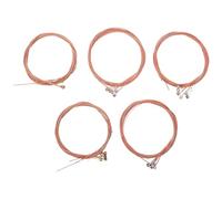 Levemolo 5 Sets Acoustic Guitar Strings Replacement Steel Copper Strings for Smooth Playability for Practice and Music Creation
