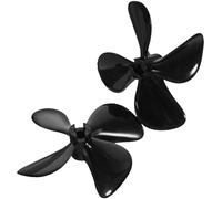 Levemolo 50Mm Four-Bladed Plastic Propeller Pair with 4Mm Aperture for Rc Boat DIY and Model Trawler Watercraft Accessories