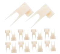 Levemolo 50PCS Large Bird Fruit Skewers for Cage Mounting Parrot Food Holders with Secure Clips for Fresh Fruits Vegetables Treats Easy Clean Bird Cage Accessory for Mess Feeding